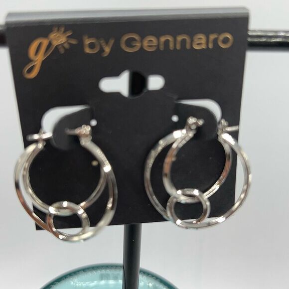 ilver Statement Jewelry G by Gennaro Earrings - Picture 4 of 6